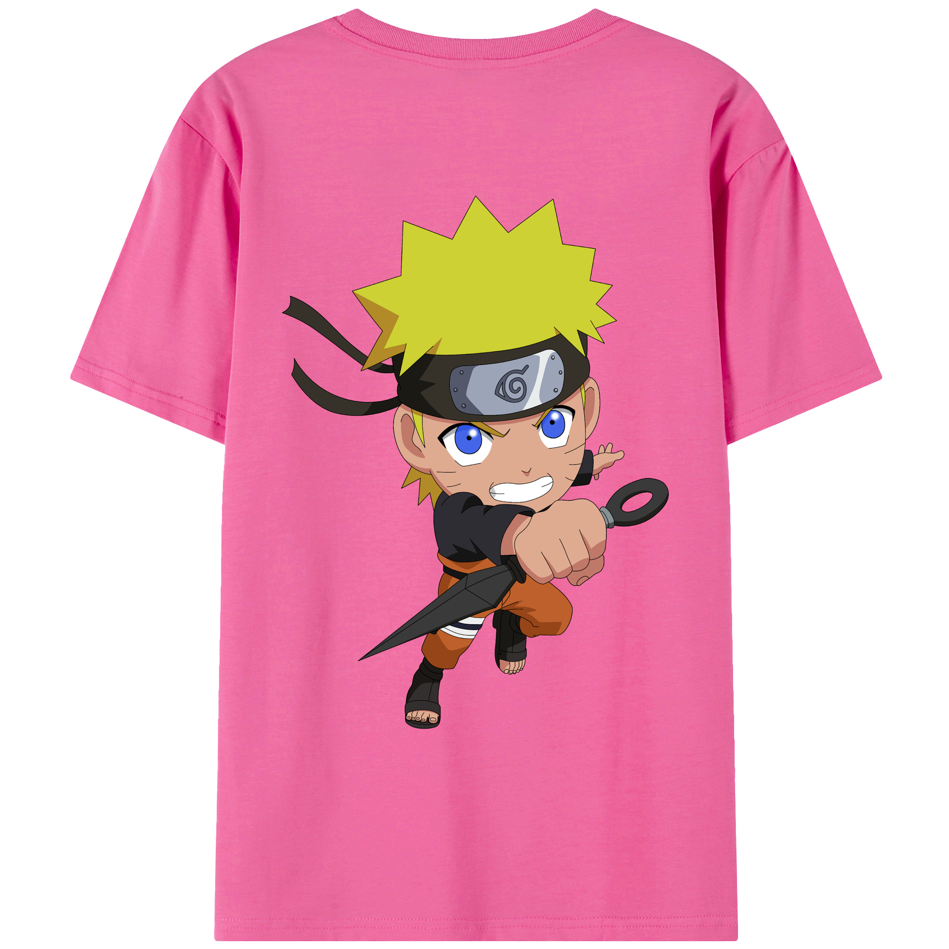 （画像用） NARUTO -ナルト- うずまき ナルト Uzumaki Naruto レディース半袖Tシャツ(バックプリント)